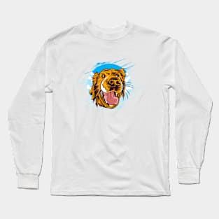 A happy dog "design" Long Sleeve T-Shirt